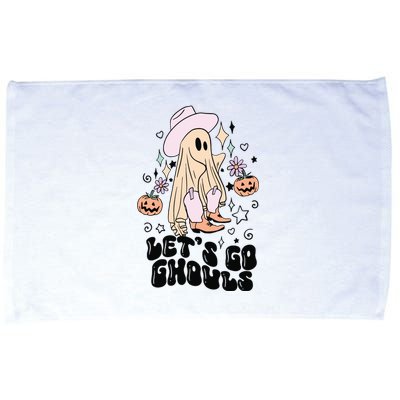 Lets Go Ghouls Funny Halloween Fall Microfiber Hand Towel