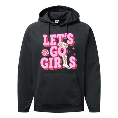 Lets Go Girl Cowgirl Howdy Performance Fleece Hoodie