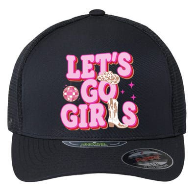 Lets Go Girl Cowgirl Howdy Flexfit Unipanel Trucker Cap