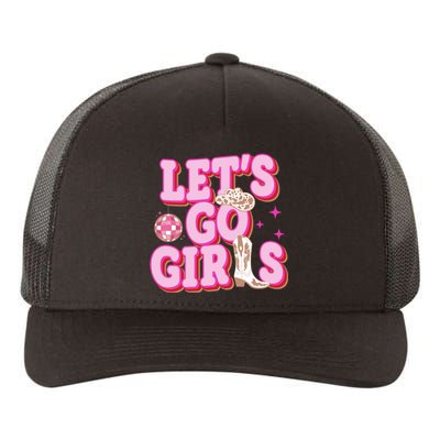 Lets Go Girl Cowgirl Howdy Yupoong Adult 5-Panel Trucker Hat