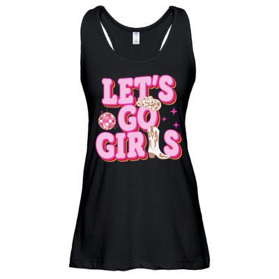Lets Go Girl Cowgirl Howdy Ladies Essential Flowy Tank