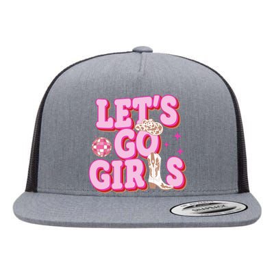 Lets Go Girl Cowgirl Howdy Flat Bill Trucker Hat