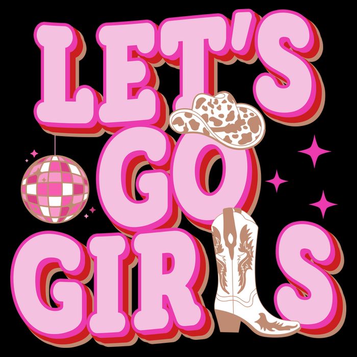 Lets Go Girl Cowgirl Howdy Youth Performance Sprint T-Shirt