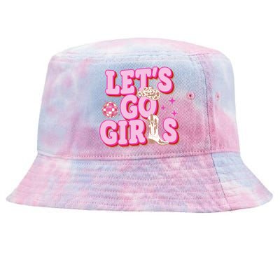 Lets Go Girl Cowgirl Howdy Tie-Dyed Bucket Hat