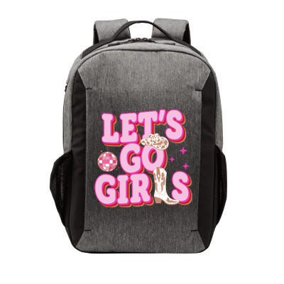 Lets Go Girl Cowgirl Howdy Vector Backpack