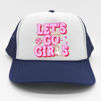 Lets Go Girl Cowgirl Howdy Trucker Hat