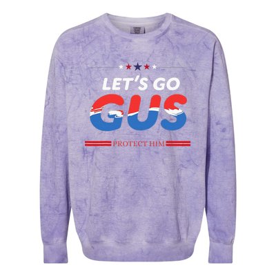 LetS Go Gus Protect Him Harris Walz 2024 For President Colorblast Crewneck Sweatshirt