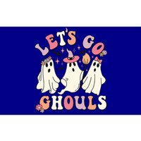 Let's Go Ghouls Funny Halloween Cute Groovy Ghost Retro Gift Bumper Sticker