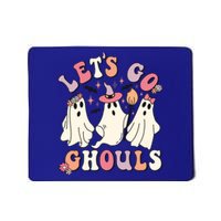 Let's Go Ghouls Funny Halloween Cute Groovy Ghost Retro Gift Mousepad