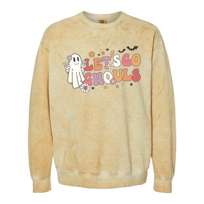 Lets Go Ghouls Ghost Funny Halloween Costume Colorblast Crewneck Sweatshirt