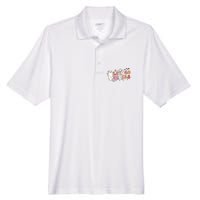 Lets Go Ghouls Ghost Funny Halloween Costume Men's Origin Performance Pique Polo