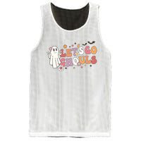 Lets Go Ghouls Ghost Funny Halloween Costume Mesh Reversible Basketball Jersey Tank