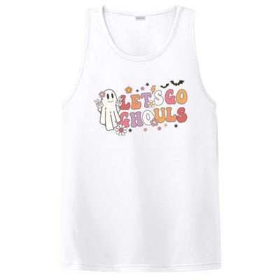 Lets Go Ghouls Ghost Funny Halloween Costume PosiCharge Competitor Tank