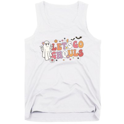 Lets Go Ghouls Ghost Funny Halloween Costume Tank Top