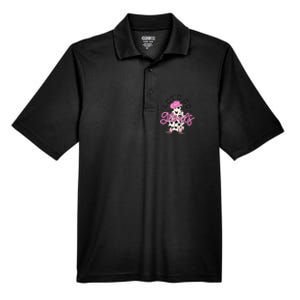 Let’s Go Ghouls Halloween Spooky Western Cowgirl Retro Men's Origin Performance Pique Polo