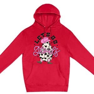 Let’s Go Ghouls Halloween Spooky Western Cowgirl Retro Premium Pullover Hoodie