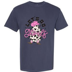 Let’s Go Ghouls Halloween Spooky Western Cowgirl Retro Garment-Dyed Heavyweight T-Shirt