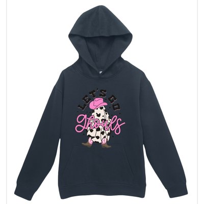 Let’s Go Ghouls Halloween Spooky Western Cowgirl Retro Urban Pullover Hoodie