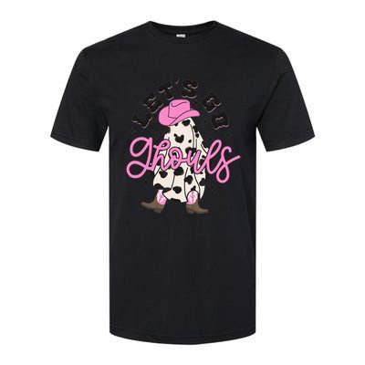 Let’s Go Ghouls Halloween Spooky Western Cowgirl Retro Softstyle CVC T-Shirt