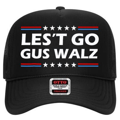 Lets Go Gus Walz High Crown Mesh Back Trucker Hat