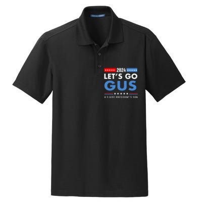 Lets Go Gus Walz Dry Zone Grid Polo