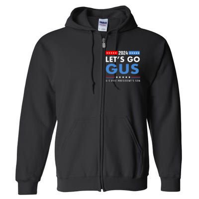 Lets Go Gus Walz Full Zip Hoodie