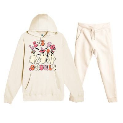 Lets Go Ghouls Halloween Premium Hooded Sweatsuit Set