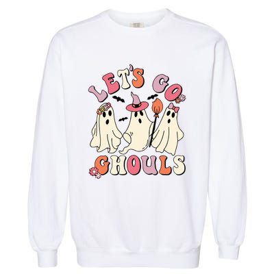 Lets Go Ghouls Halloween Garment-Dyed Sweatshirt