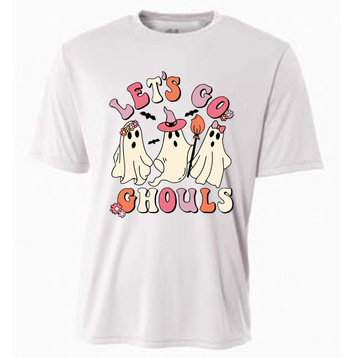 Lets Go Ghouls Halloween Cooling Performance Crew T-Shirt