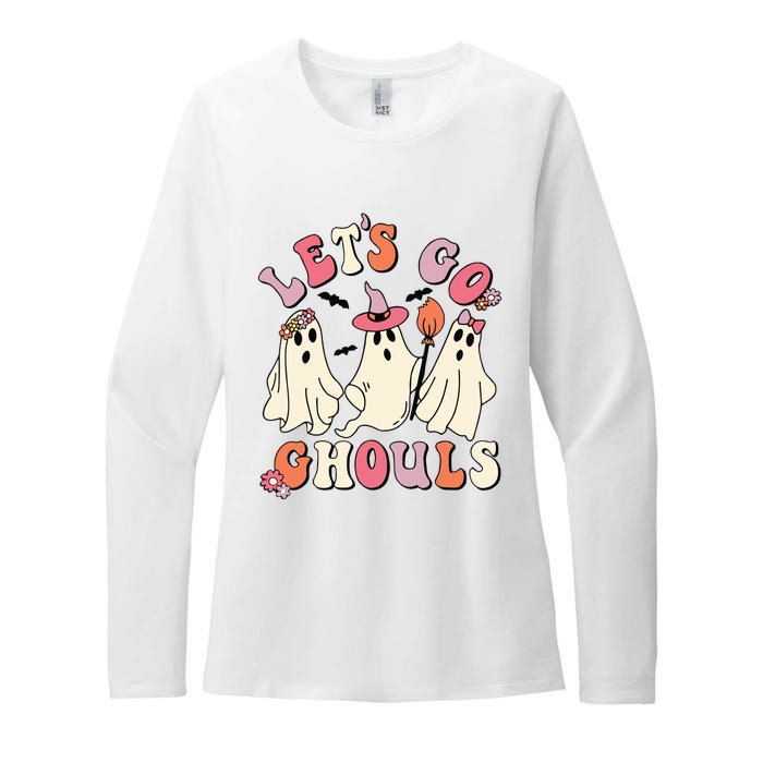 Lets Go Ghouls Halloween Womens CVC Long Sleeve Shirt