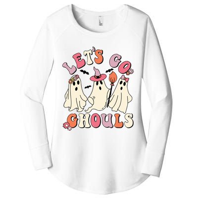 Lets Go Ghouls Halloween Women's Perfect Tri Tunic Long Sleeve Shirt