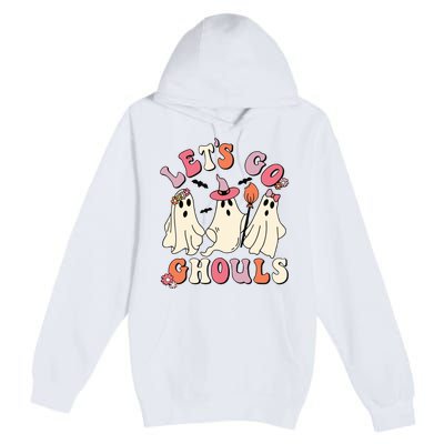 Lets Go Ghouls Halloween Premium Pullover Hoodie