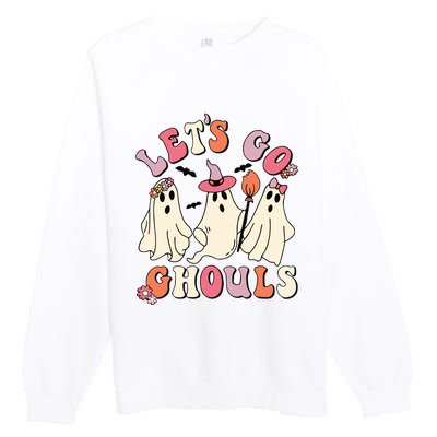 Lets Go Ghouls Halloween Premium Crewneck Sweatshirt