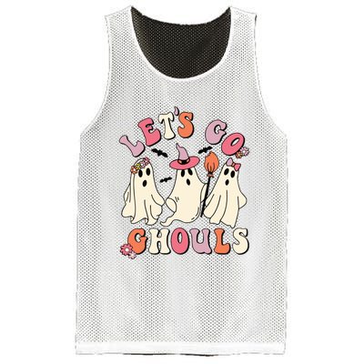 Lets Go Ghouls Halloween Mesh Reversible Basketball Jersey Tank