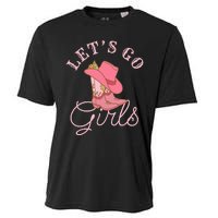 Lets Go Girl Fun Cute Country Western Cowgirl Bachelorette Cooling Performance Crew T-Shirt