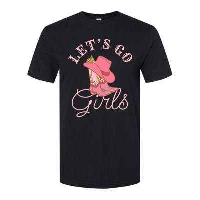 Lets Go Girl Fun Cute Country Western Cowgirl Bachelorette Softstyle CVC T-Shirt