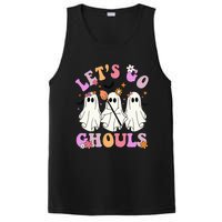 Lets Go Ghouls Halloween Ghost Outfit Costume Retro Groovy PosiCharge Competitor Tank