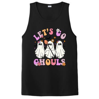 Lets Go Ghouls Halloween Ghost Outfit Costume Retro Groovy PosiCharge Competitor Tank