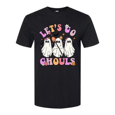 Lets Go Ghouls Halloween Ghost Outfit Costume Retro Groovy Softstyle CVC T-Shirt