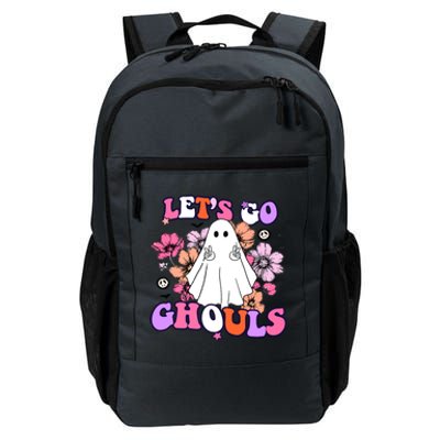 Lets Go Ghouls Funny Ghouls Hippie Costume Halloween Vibes Meaningful Gift Daily Commute Backpack