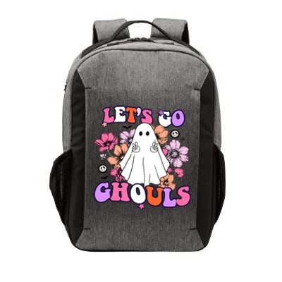 Lets Go Ghouls Funny Ghouls Hippie Costume Halloween Vibes Meaningful Gift Vector Backpack