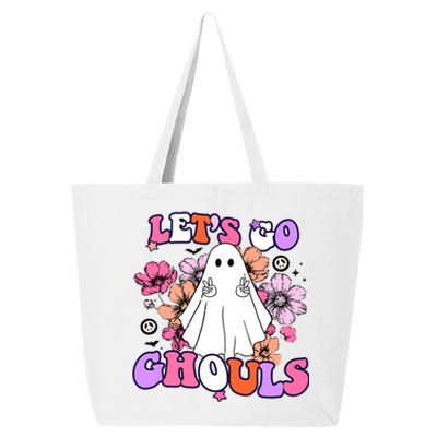 Lets Go Ghouls Funny Ghouls Hippie Costume Halloween Vibes Meaningful Gift 25L Jumbo Tote