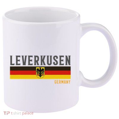 Leverkusen Germany Germany Flag 11oz C Handle Ceramic Mug