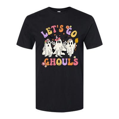 Lets Go Ghouls Halloween Ghost Outfit Costume Retro Groovy Softstyle® CVC T-Shirt