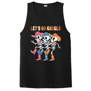 LetS Go Ghouls Halloween Dancing Skeleton Ghost Gift PosiCharge Competitor Tank