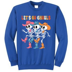 LetS Go Ghouls Halloween Dancing Skeleton Ghost Gift Sweatshirt