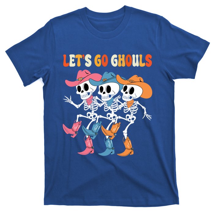 LetS Go Ghouls Halloween Dancing Skeleton Ghost Gift T-Shirt