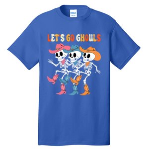 LetS Go Ghouls Halloween Dancing Skeleton Ghost Gift Tall T-Shirt