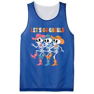 LetS Go Ghouls Halloween Dancing Skeleton Ghost Gift Mesh Reversible Basketball Jersey Tank