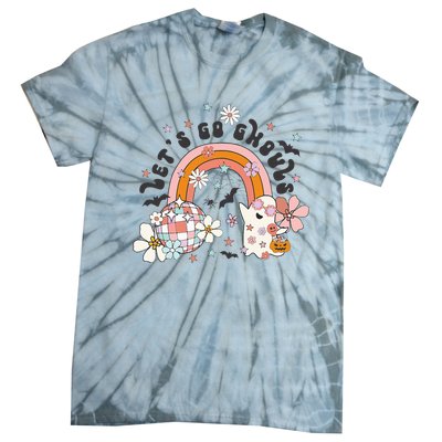 Lets Go Ghouls Halloween Ghost Tie-Dye T-Shirt